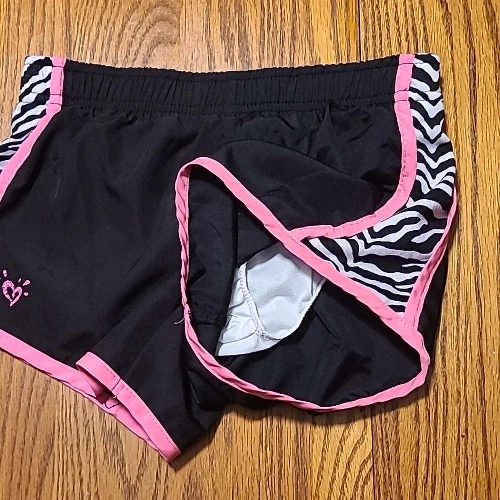Justice Black and Pink Shorts - Girl's 8